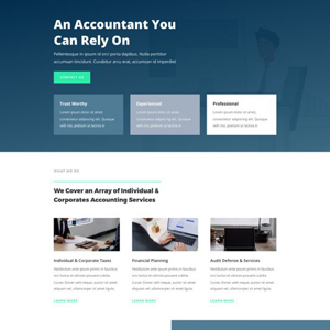 Accountant Website Template