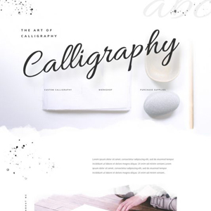 Calligrapher Website Template
