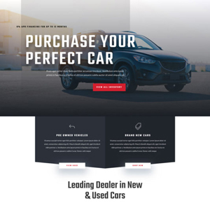 Car Dealership Website Template