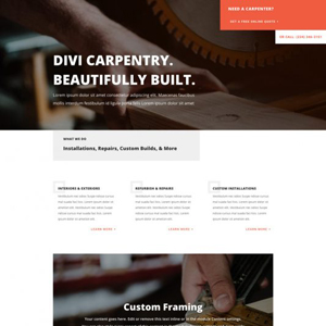 Carpenter Website Template