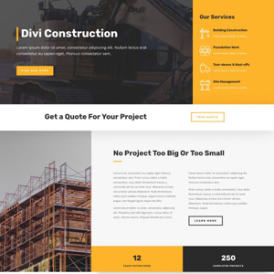 Construction Company Website Template
