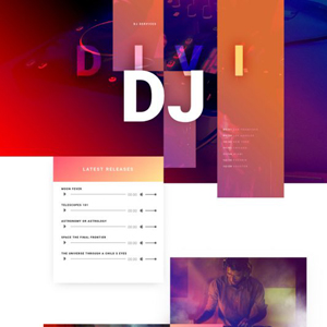 DJ Website Template