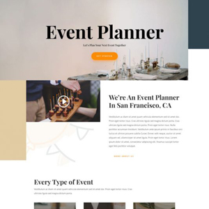 Event Planner Website Template
