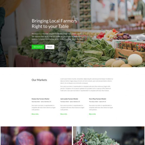 Farmers Market Website Template