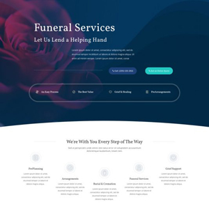 Funeral Home Website Template