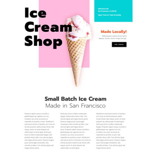 Ice Cream Shop Website Template