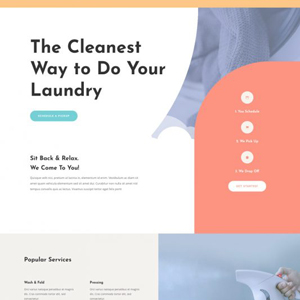 Laundry Services Website Template