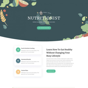 Nutritionist Website Template